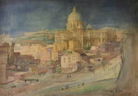 Artist Alfred Kingsley Lawrence: Rome April 1922